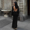 LaPose Fashion - Melinda Backless Maxi Dress - Autumn Dresses, Backless Dresses, Bodycon Dresses, Casual Dresses, Daytime Dresses, Dresses, Elegant