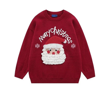 LaPose Fashion - Merry Christmas Sweater - Christmas Clothes, Knitted Tops, Long Sleeve Tops, Sweaters, Tops, Winter Edit