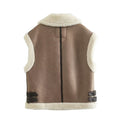 LaPose Fashion - Naya Sleeveless Vest Jacket - Coats, Coats & Jackets, Fall-Winter 23, Sleeveless Coats, Winter Clothes, Winter Edit, Wool Jackets