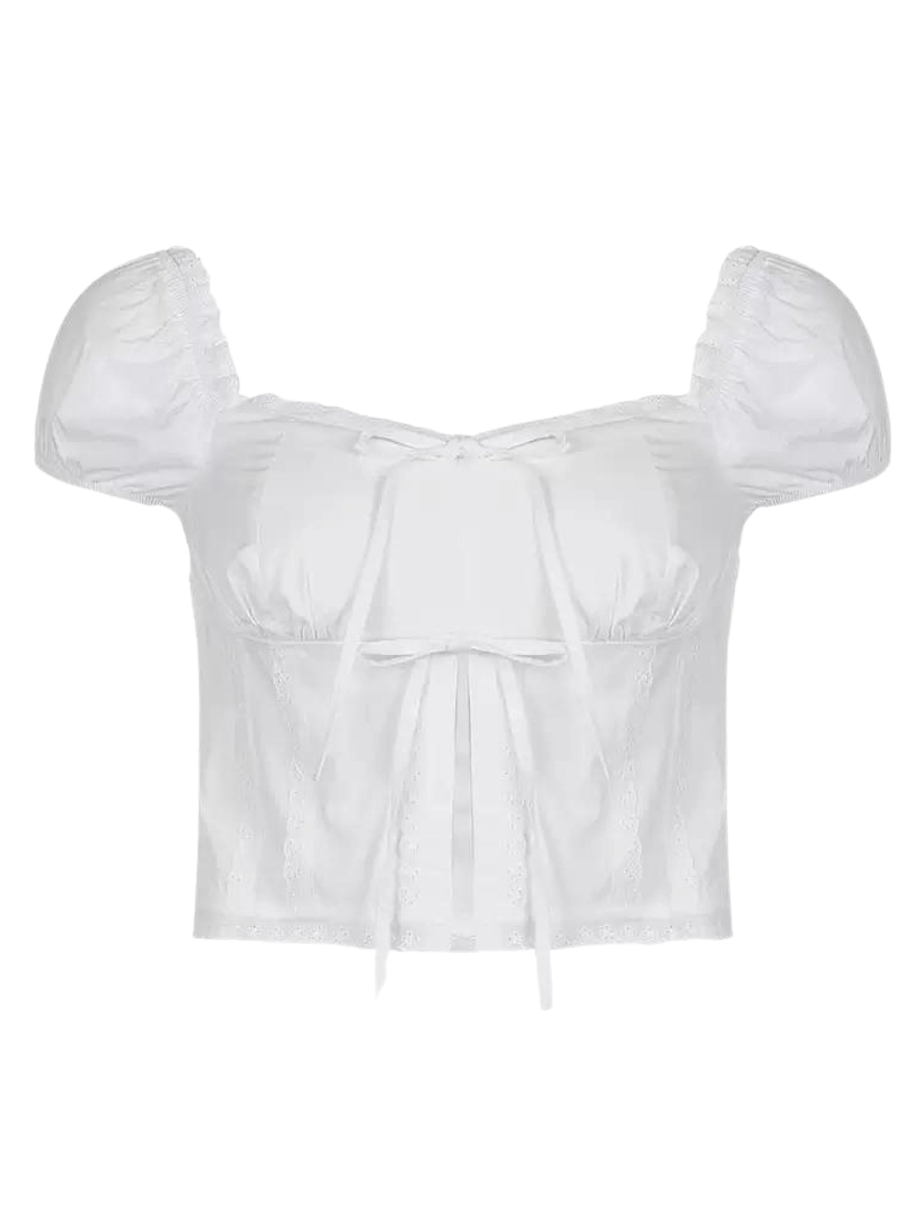 LaPose Fashion - Nethra Short Sleeve Crop Top - Basic Tops, Crop Tops, Off Shoulder Tops, Romantic Tops, Short Sleeve Tops, Summer Clothes, Tops