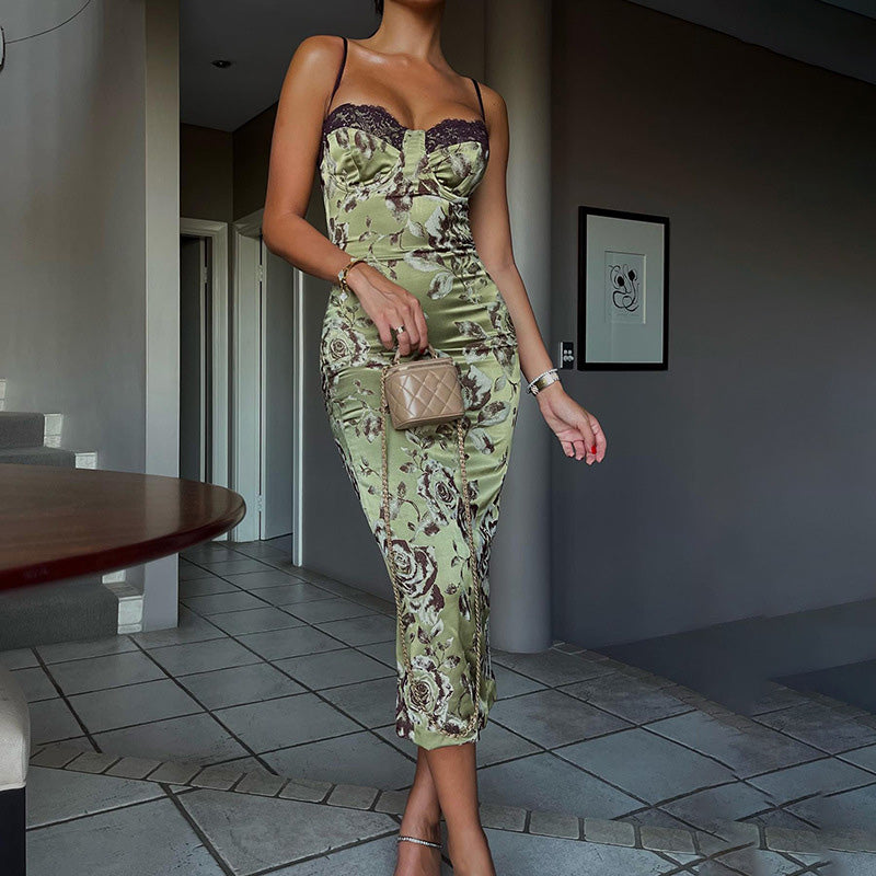 LaPose Fashion - Niana Bodycon Midi Dress - Clothing, Elegant Clothes, Elegant Dresses, Floral Dresses, Lace Dresses, Midi Dresses, Romantic Clo