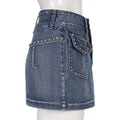 LaPose Fashion - Ninette Denim Skirt - Bottoms, Cargo Skirts, Clothing, Denim Skirts, Mini Skirts, Skirts, Vintage Skirts