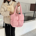 LaPose Fashion - Puff Square Tote Bag - Bags, Clean Girl, Fall-Winter 23, Handbags, home2, Shoulder Bags, Tote Bags