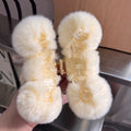 LaPose Fashion - Rabbit Fur Plush Hair Clip - Accesories, Hair Clips, Video, Winter Edit