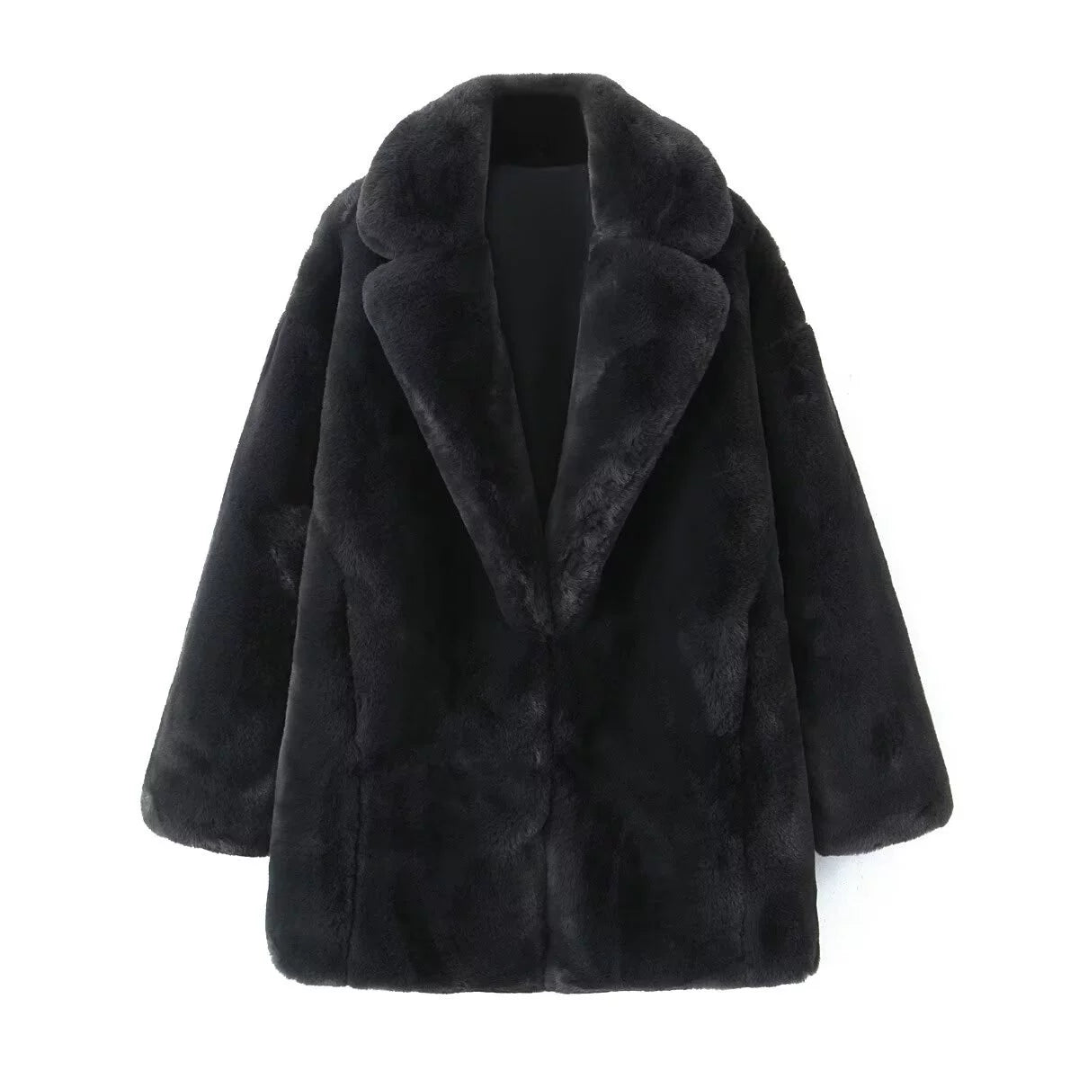 LaPose Fashion - Rayna Faux Fur Coat - Coats, Coats & Jackets, Fur Coats, Fur Jackets, Jackets, Long Coats, Oversize Jacket, Winter Clothes