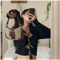 LaPose Fashion - Razan Retro Shoulder Bag - Bags, Faux Leather Bags, Handbags, Leather Bags, Retro Bags, Shoulder Bags, Small Bags