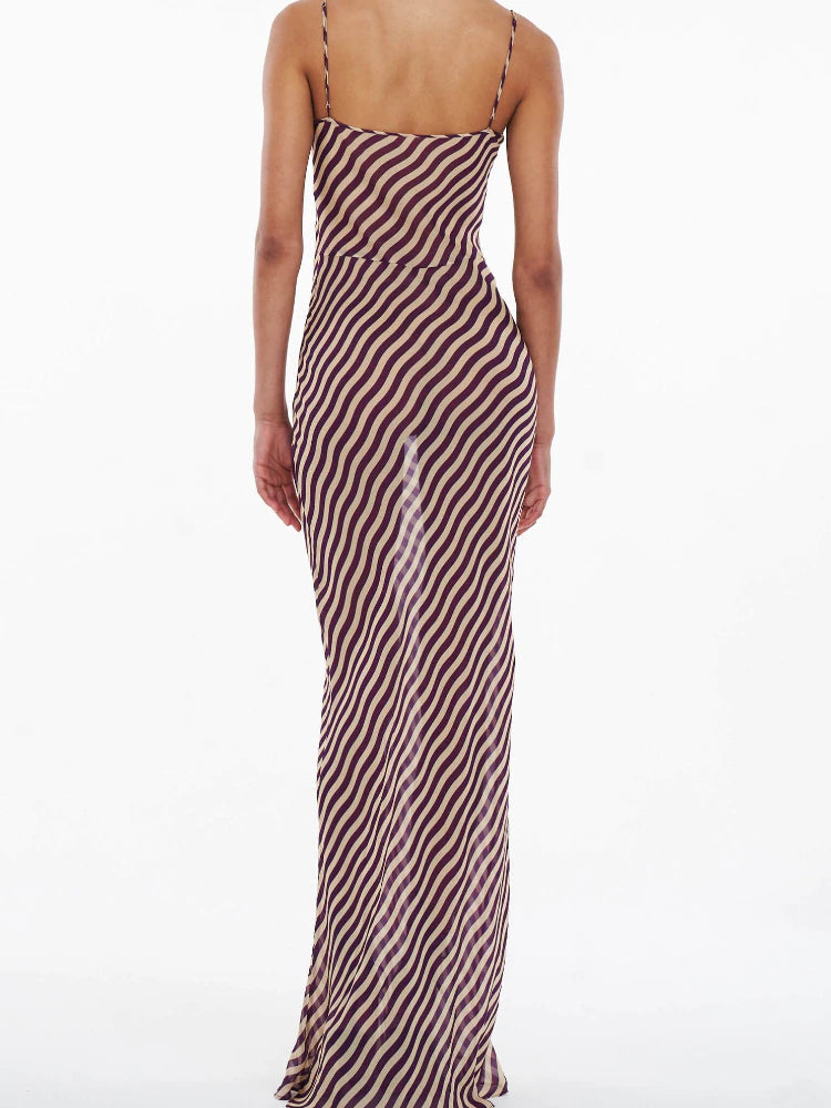 LaPose Fashion - Robyn Striped Maxi Dress - Beach Dresses, Dresses, Elegant Dresses, Going Out Dresses, Long Dresses, Maxi Dresses, Party & Coct