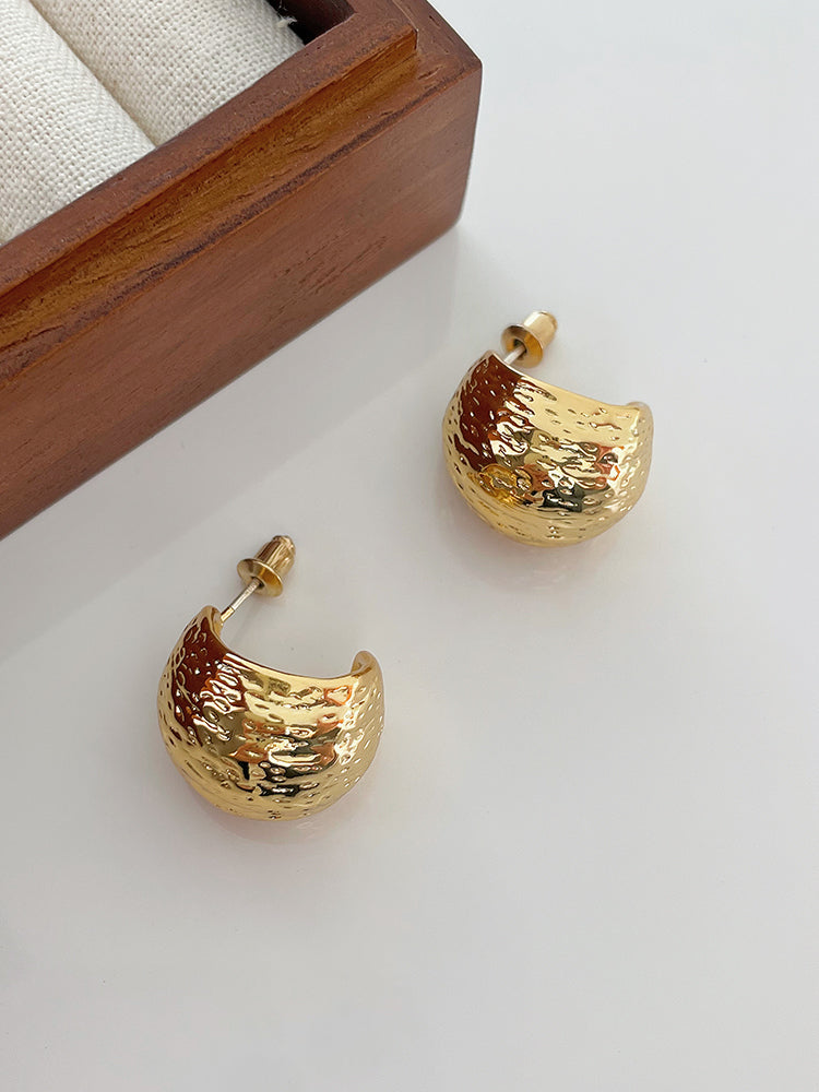 LaPose Fashion - Sarita Earrings - Accesories, Earrings, Gold Pleated Accesories