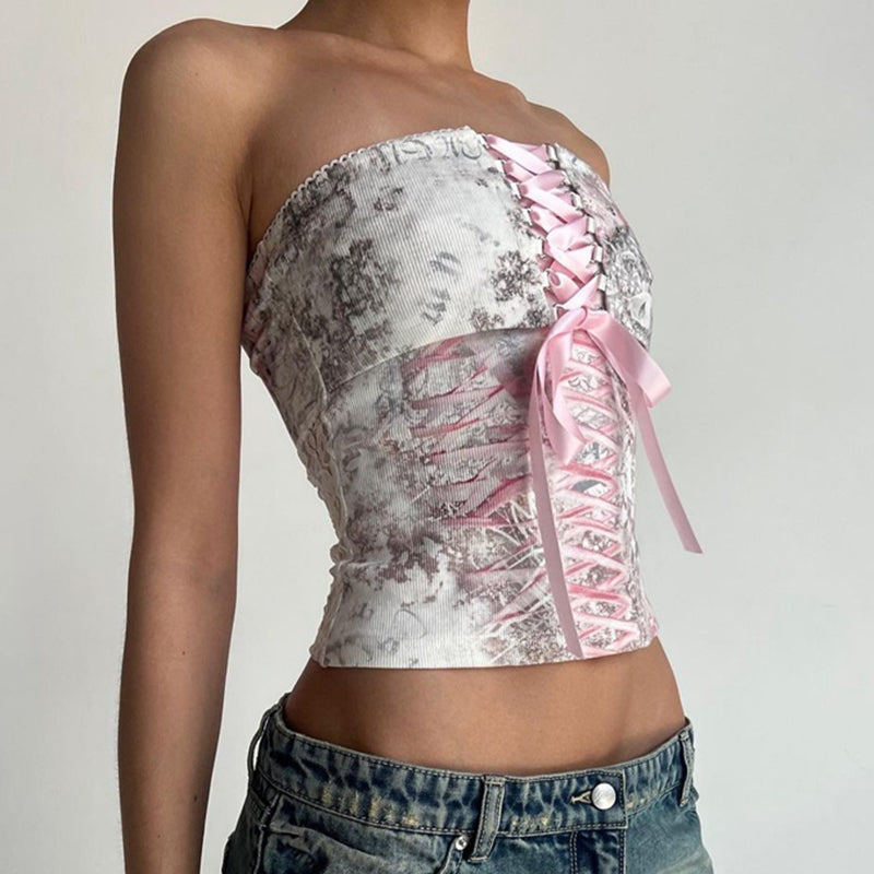 LaPose Fashion - Selah Fairy Top - Clothing, Crop Tops, Fairy Clothes, Fairy Tops, Floral Tops, Retro Clothes, Romantic Clothes, Romant