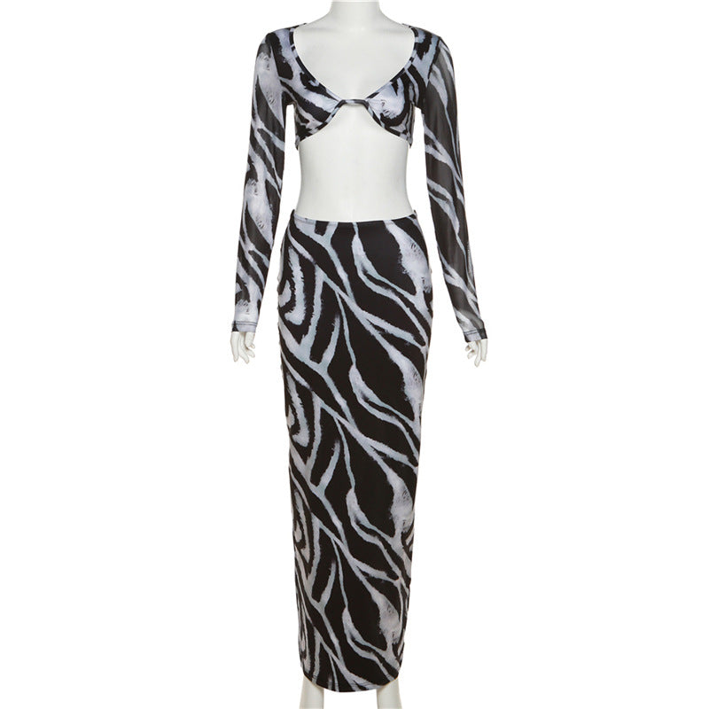 LaPose Fashion - Seleni Zebra Print Set - Clothing, Collab.Jan, Festival Clothes, Matching Sets, Outfit Sets, Sets, Sexy Clothes, Summer Cloth