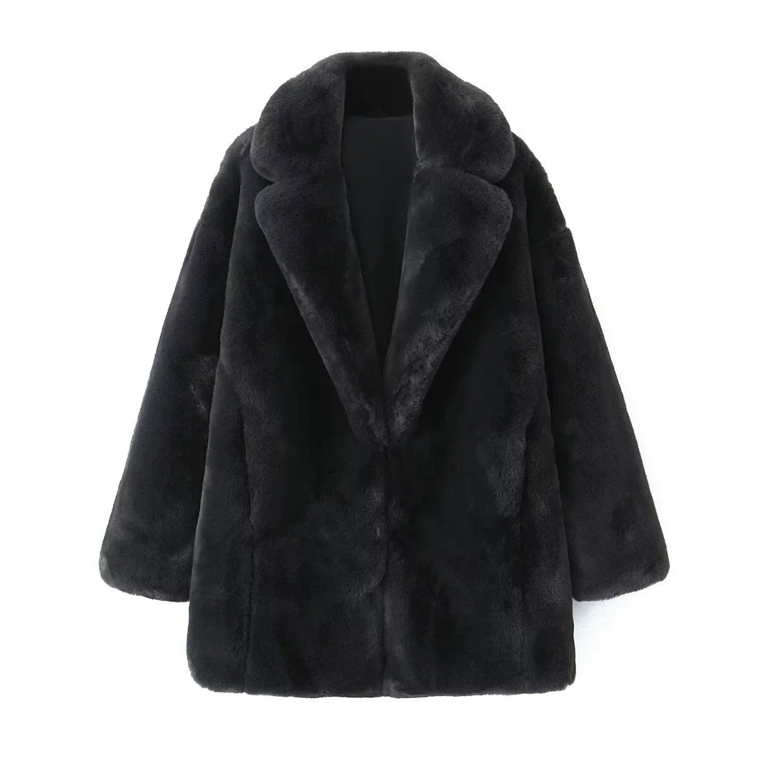 LaPose Fashion - Selline Faux Fur Jacket - Coats, Coats & Jackets, Fur Coats, Long Coats, Winter Edit