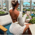 LaPose Fashion - Sophia Backless Knit Mini Dress - ALS, Beach Dresses, Bodycon Dresses, Casual Dresses, Clothing, Daytime Dresses, Dresses, Fall22, Goi