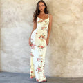 LaPose Fashion - Sophya Maxi Floral Dress - Clothing, Daytime Dresses, Dresses, Elegant Dresses, Floral Dresses, Going Out Dresses, Long Dresses