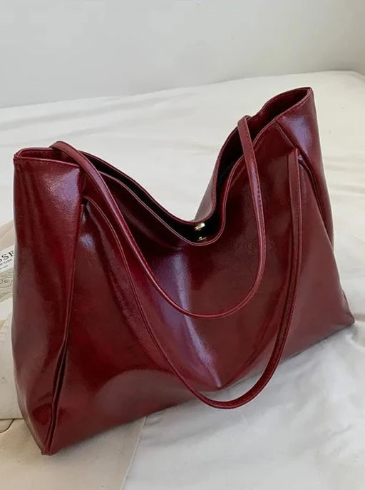 LaPose Fashion - Svea Leather Shoulder Bag - Bags, Fall-Winter 23, Handbags, Large Bags, Leather Bags, Winter Edit