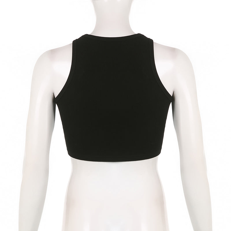LaPose Fashion - Sweetwon Print Crop Top - Basic Clothes, Basic Tops, Clothing, Crop Tops, Fall-Winter 23, Letter Print Tops, Printed Tops, Sex
