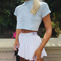 LaPose Fashion - Tamika Pleated Skirt - Bottoms, Clean Girl, Clothing, Mini Skirts, Skirts