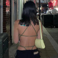 LaPose Fashion - Tamra Bodysuit - 22Summer, Backless Tops, Bodysuits, Clothing, Tops