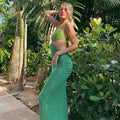 LaPose Fashion - Tawny Knit Maxi Dress - 22Summer, Backless Dresses, Beach Dresses, Clothing, Dresses, Going Out Dresses, June22collab, Knitt