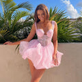 LaPose Fashion - Ysabel Mini Dress - A-Line Dresses, Clothing, Dresses, Fairy Clothes, Gown Dresses, Lace Dresses, Mini Dresses, Party & 