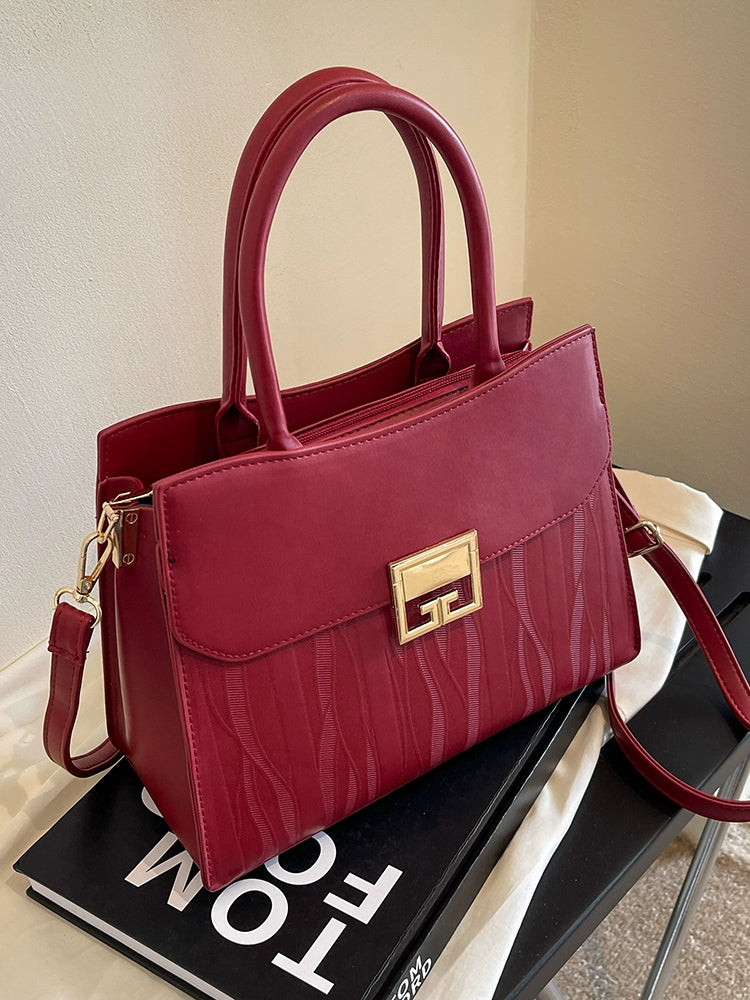 LaPose Fashion - Zanka Faux Leather Shoulder Bag - Accesories, Bags, Faux Leather Bags, Handbags, Large Bags, Shoulder Bags