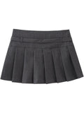 LaPose Fashion - Zlata Pleated Mini Skirt - A-Line Skirts, Mini Skirts, Pleated Skirt, Pleated Skirts, Skirts, Winter Edit