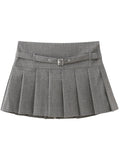 LaPose Fashion - Zlata Pleated Mini Skirt - A-Line Skirts, Mini Skirts, Pleated Skirt, Pleated Skirts, Skirts, Winter Edit